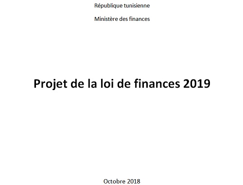 projet de la loi de finances 2019