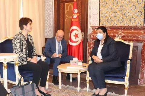 وزيرة المالية تلتقي بالمديرة الجديدة لمكتب البنك الأوروبي لإعادة الإعمار والتنمية (BERD) بتونس