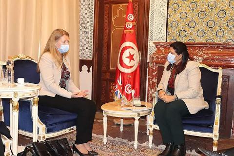 وزيرة الماليّة تلتقي سفيرة المملكة المتّحدة الجديدة بتونس